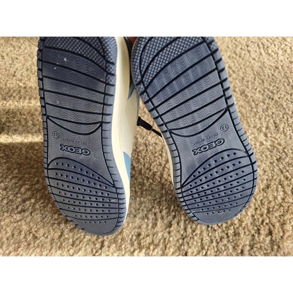 Geox Boys J Washiba B Blue White Leather Light Jeans Sneakers Shoes Size EU... - Picture 5 of 5
